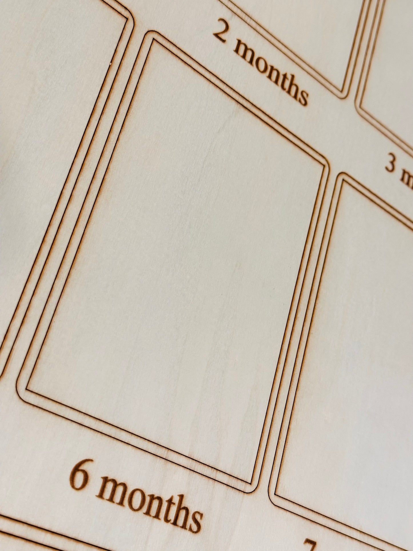 Baby Monthly Milestone Makers Wood Board (Portrait)