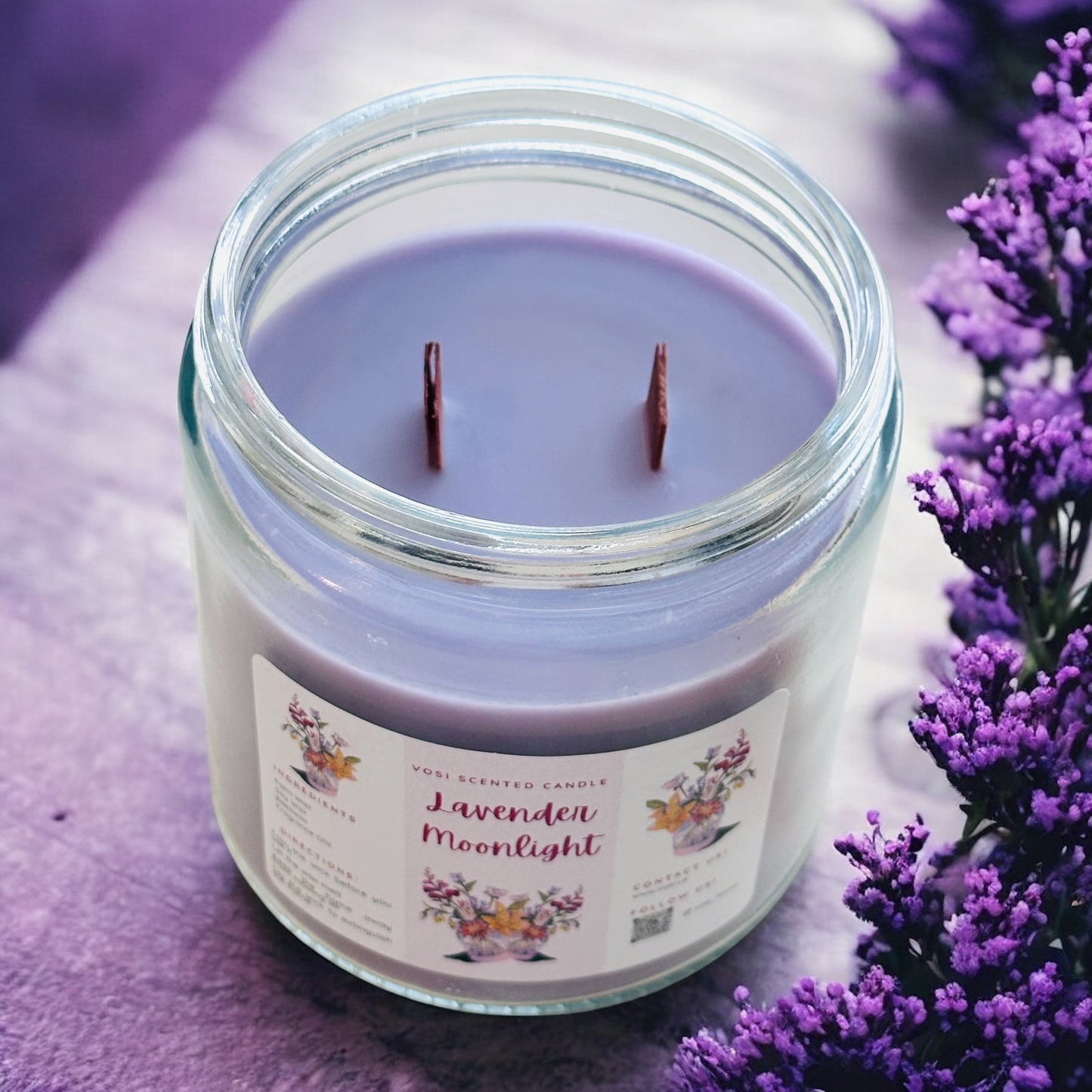Lavender Moonlight Candle