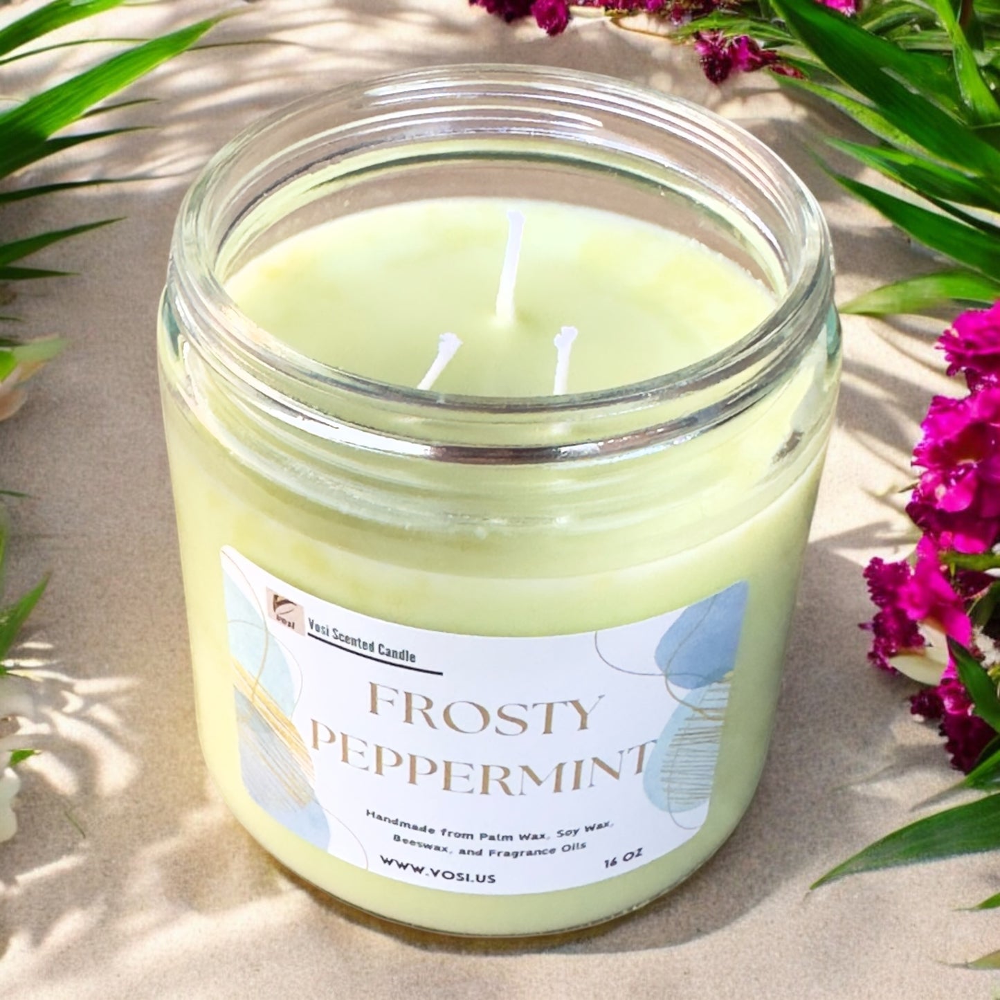 Frosty Peppermint Candle