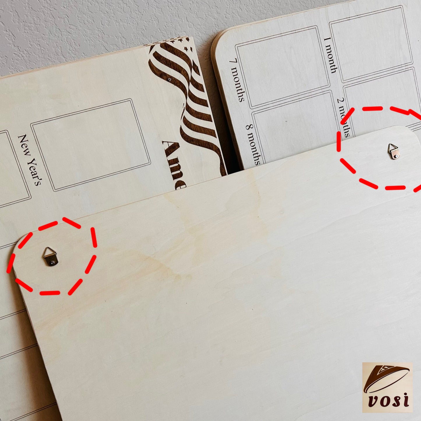 Family's Holidays Memory Wood Board