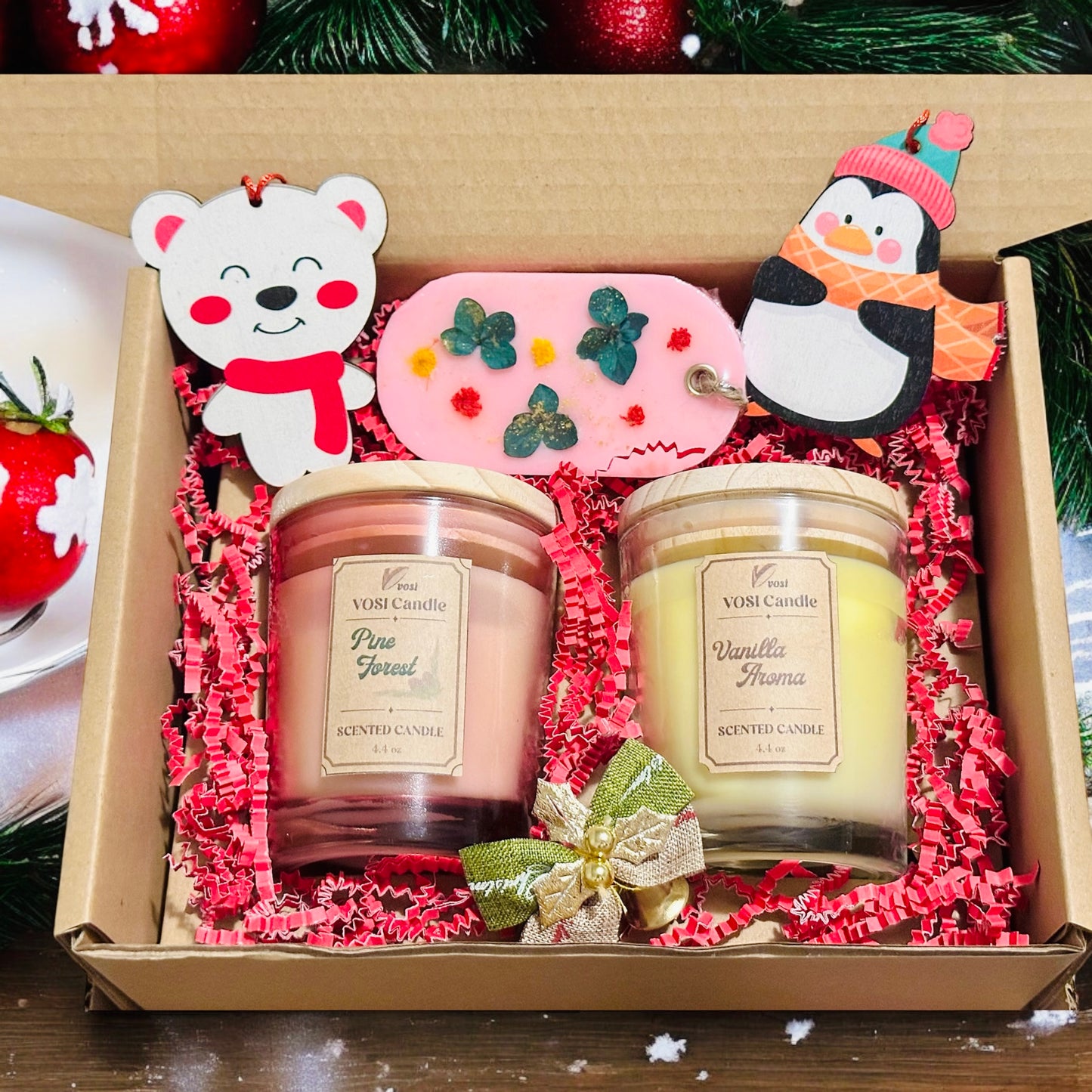 Christmas Gift Set - Vanilla and Pine Forest Candles