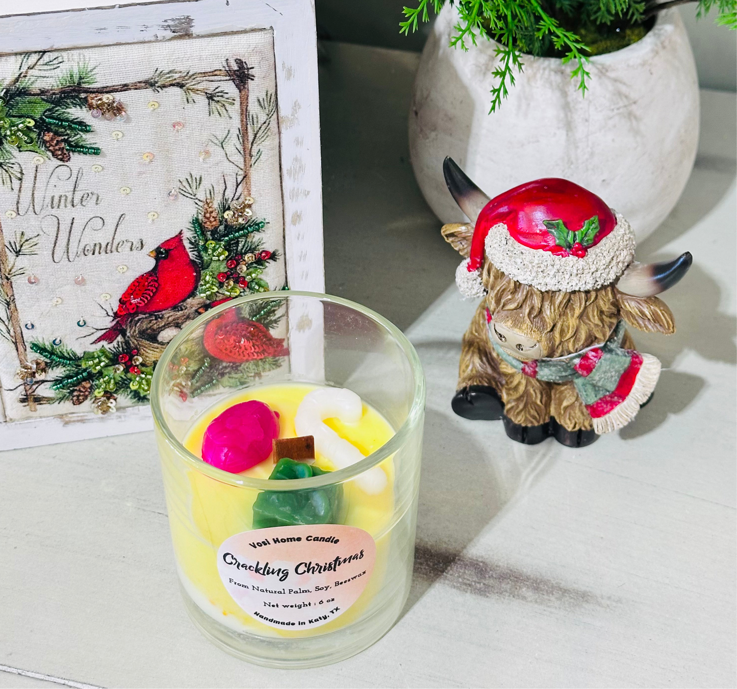 Crackling Christmas Candle