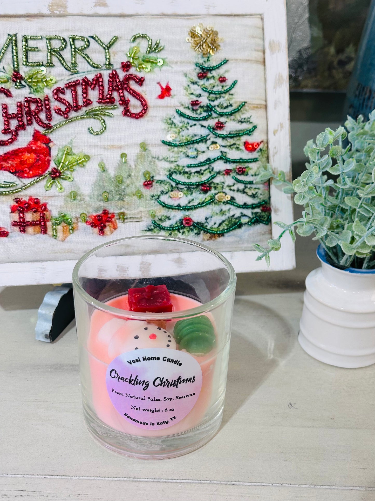 Crackling Christmas Candle