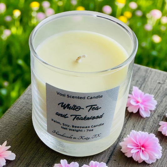 White Tea and Teak Wood Candle